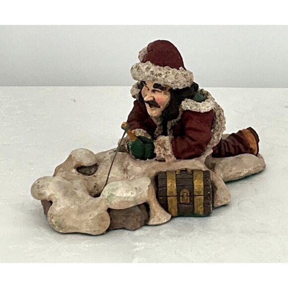Mark Klaus Ice Fishing Santa Figurine 1st Edition Goebel United States Holiday D - Picture 2 of 6